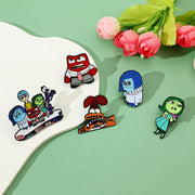 Set of 7 Disney Anime Enamel Pins Cartoon Animal Alloy Badges for Backpacks and Clothing