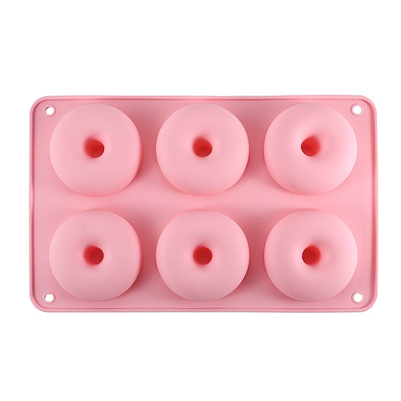 Silicone Donut Formasi Yoqimli yopishmaydigan pishirish asboblari pechenelar, tortlar va bagel uchun Bir nechta ranglar