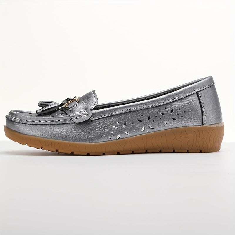 Women Breathable Casual Wedge Flats Plus Size Summer Shoes