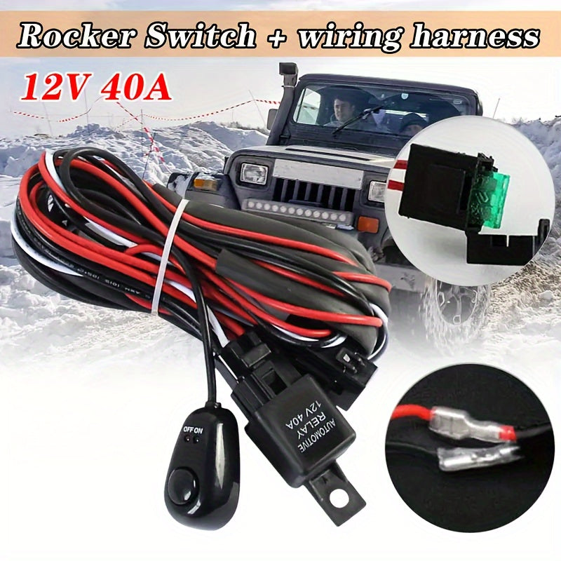 Комплект проводки для светодиодной световой панели 3 метра 300 Вт 16 AWG с выключателем и реле