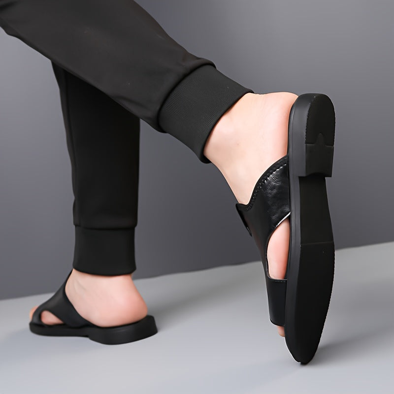 Men's Microfiber Slip-On Sandals Water-Resistant Breathable Lightweight Open Toe for Hiking Outdoor Casual Vacation