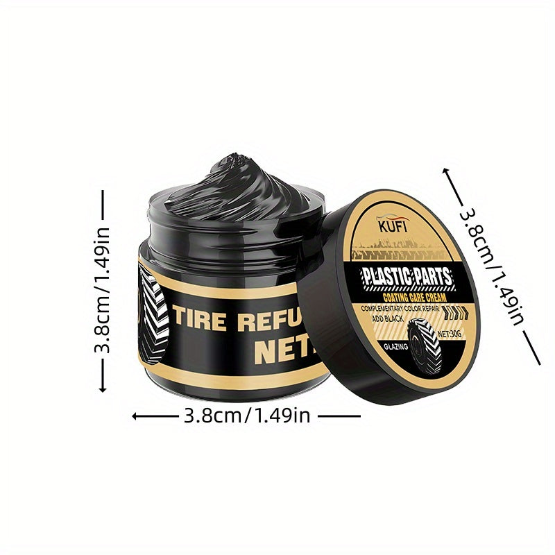 Tire Restorer Plastic Parts Wax Blackening Scratch Cover for Car Bike Motorcycle