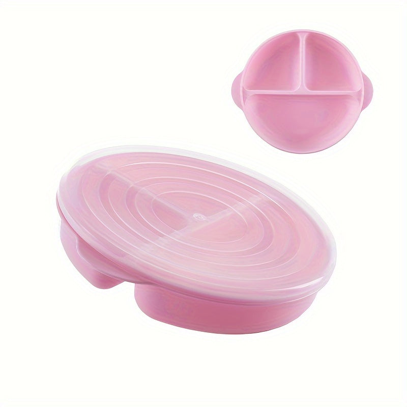 Bolalar uchun bo'lingan plitalar BPAsiz, mikroto'lqinli pechga mos, idish-tovoq mashinasiga mos, 3 bo'lak, yorqin ranglar