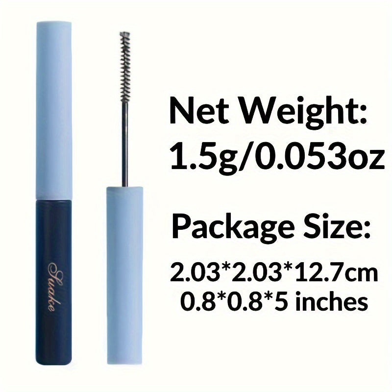 Women Black Brown Mascara Long Curling Waterproof Smudge Proof with Slim Brush