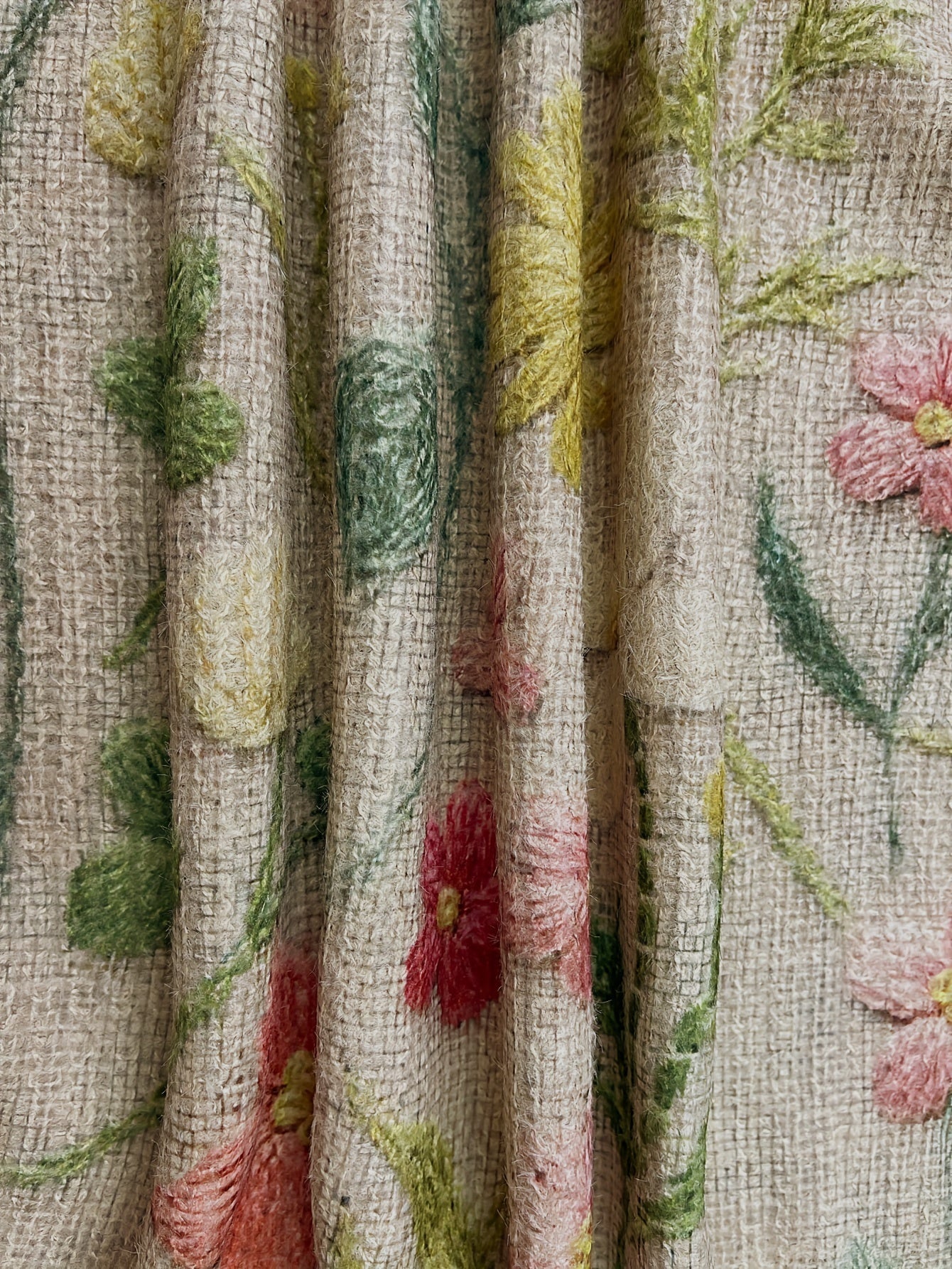 Women’s Plus Size Knit Sweater Dress Long Sleeve Floral Pattern Autumn Winter