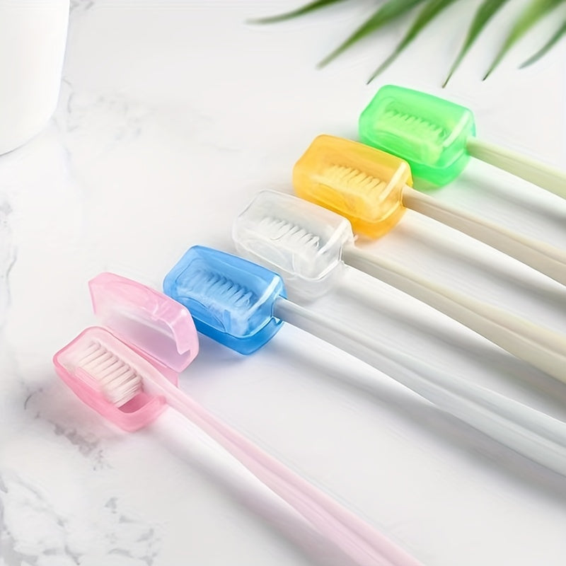 10Pcs Toothbrush Head Covers Portable Toothbrush Protectors Travel Cases