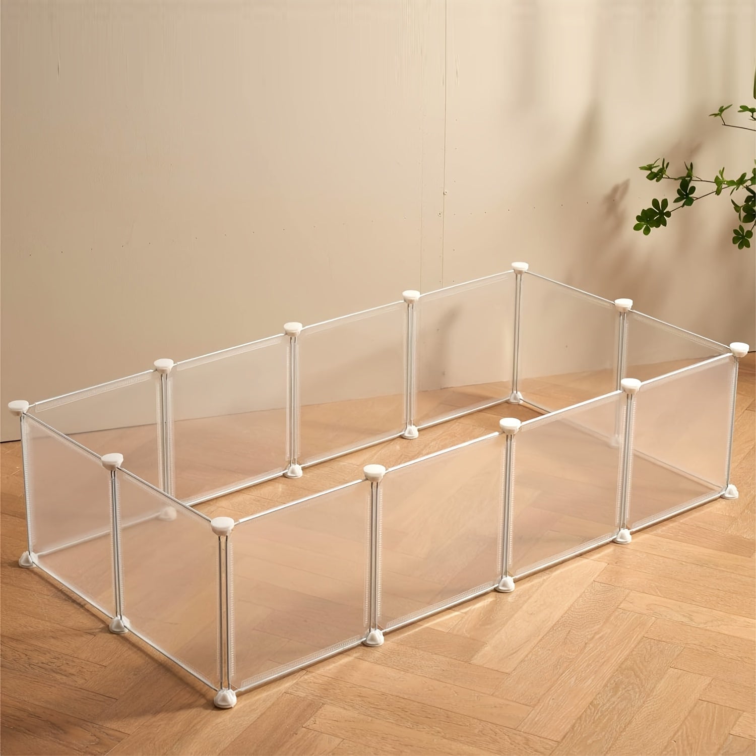 Small Pet Playpen for Rabbits and Guinea Pigs Indoor Outdoor Rust-Proof Metal Wire 35x35 cm