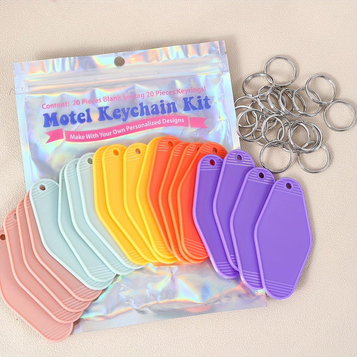 Juego de 6, 12, 15, 20 llaveros para personalizar llaves de habitaciones de hotel, etiquetas de equipaje, accesorios para mochila