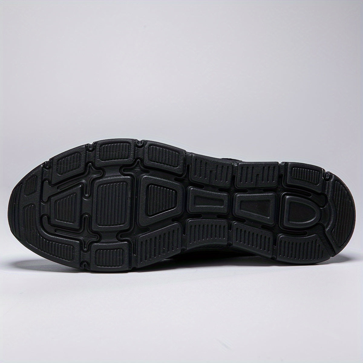 Women's Breathable Mesh Slip-On Sneakers with Adjustable Strap Black Casual Shoes