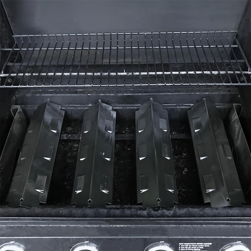 Universal Fit Ceramic Steel Grill Heat Shields for Outdoor BBQ and Griddle Cooking