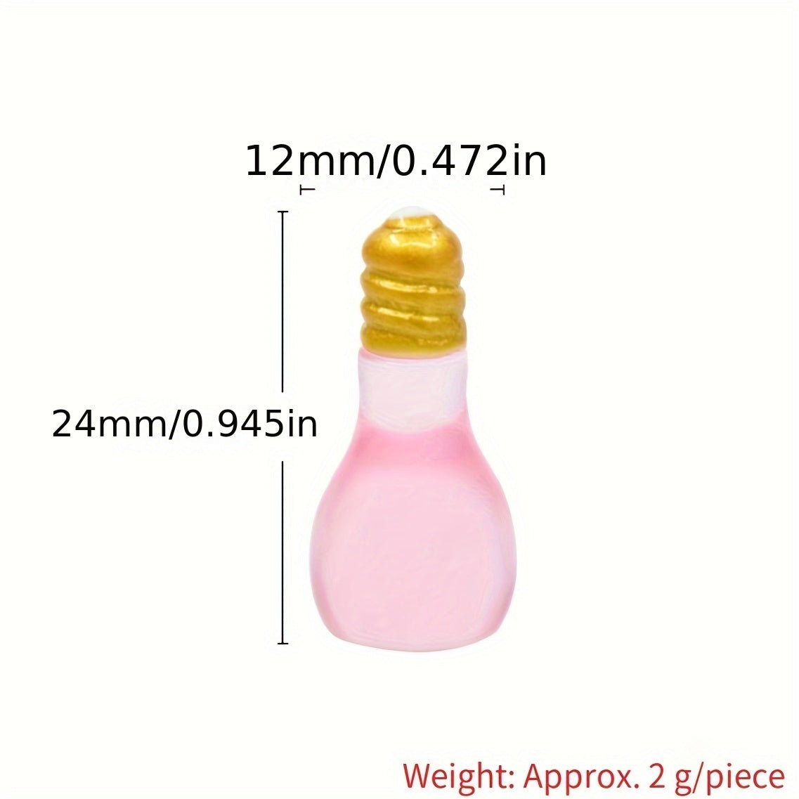 Glow-in-the-Dark Light Bulb Figurine Keychain DIY Party Decor No Power Needed