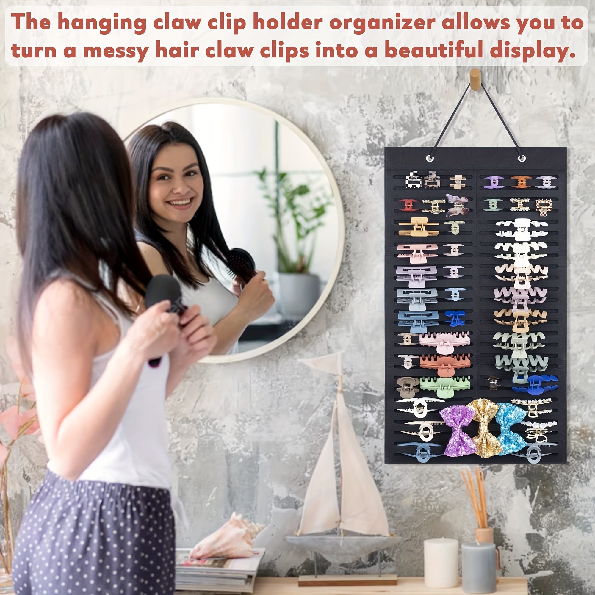 Hair Clip Holder for Women, Stylish Storage Stand, Hair Accessories Organizer