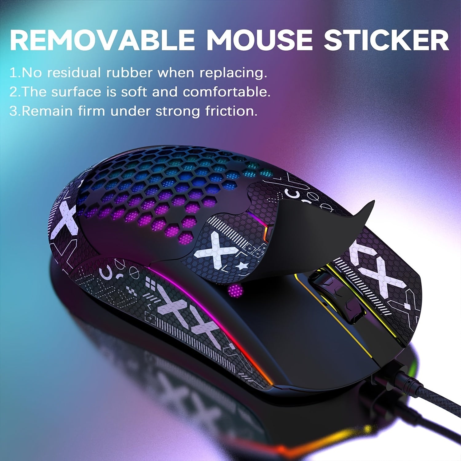 Gaming Mouse with 65G Lightweight Honeycomb Shell 26 RGB Backlighting Optical Sensor