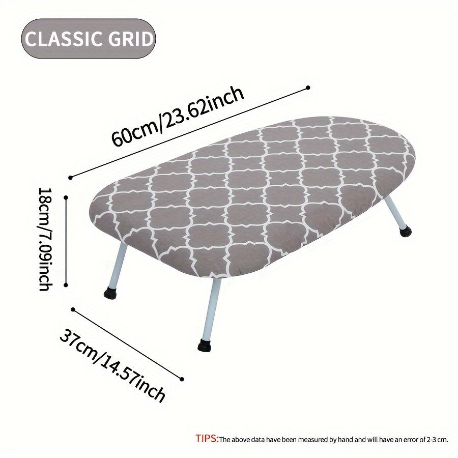 Mini Desktop Ironing Board Portable Foldable Small Space Clothes Ironing Surface