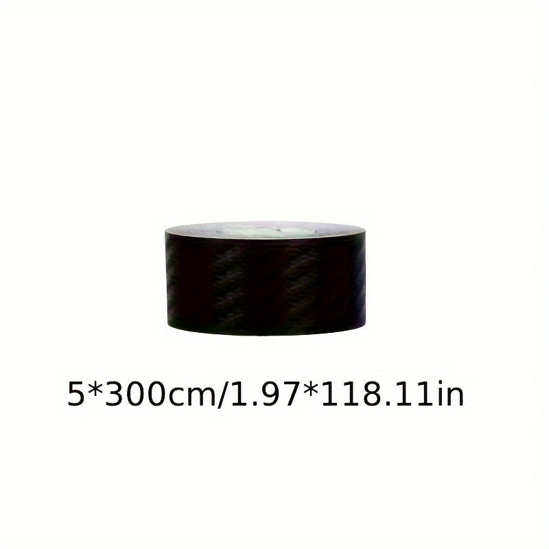 Cinta protectora de fibra de carbono negra 5cm x 3m impermeable, reutilizable, autoadhesiva, para umbral de puerta de coche
