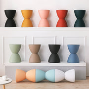 Modern Nordic Plastic Stool Side Table Corner Accent Shoe Bench