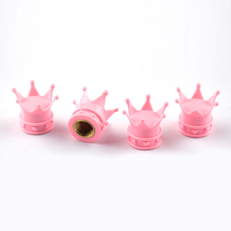 Tapones de válvula de neumático para ruedas de coche de plata de 4 piezas para coches y motocicletas