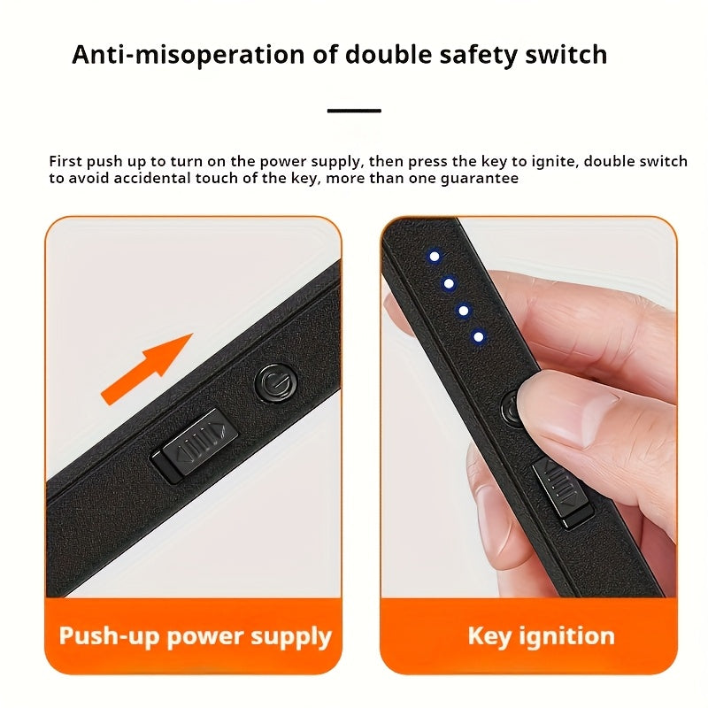 Rechargeable Windproof Electric Lighter for Candles and Gas Stoves