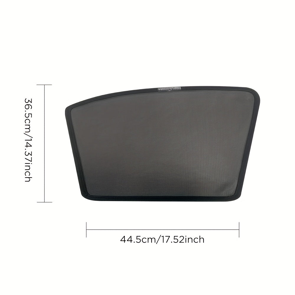 Car Sunshade Polyester Magnetic Window Privacy Front Passenger Side