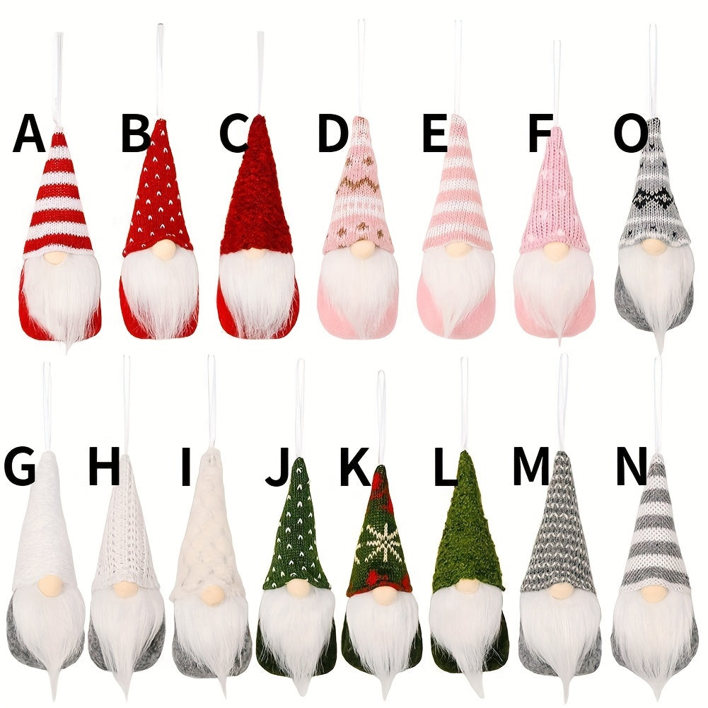 Christmas Tree Ornament Small Knitted Pendant for Fireplace and Tree 1 or 3 Pack