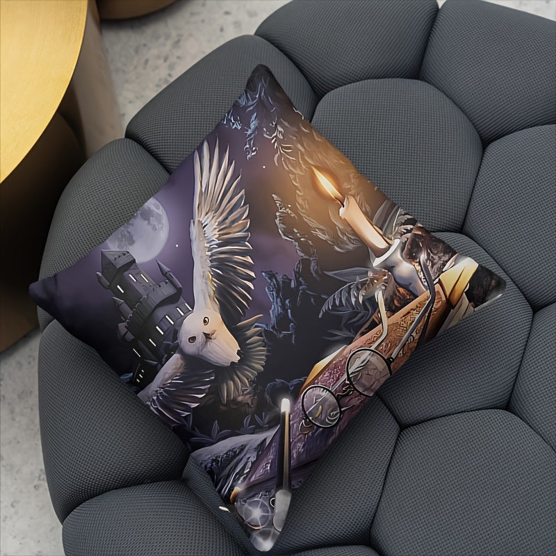 Dekorativ O'rdek va Qasr Yostiq Yopqichi 44.96cm Daga To'qimachilik Zipper Yopilishi uchun O'rta Xona