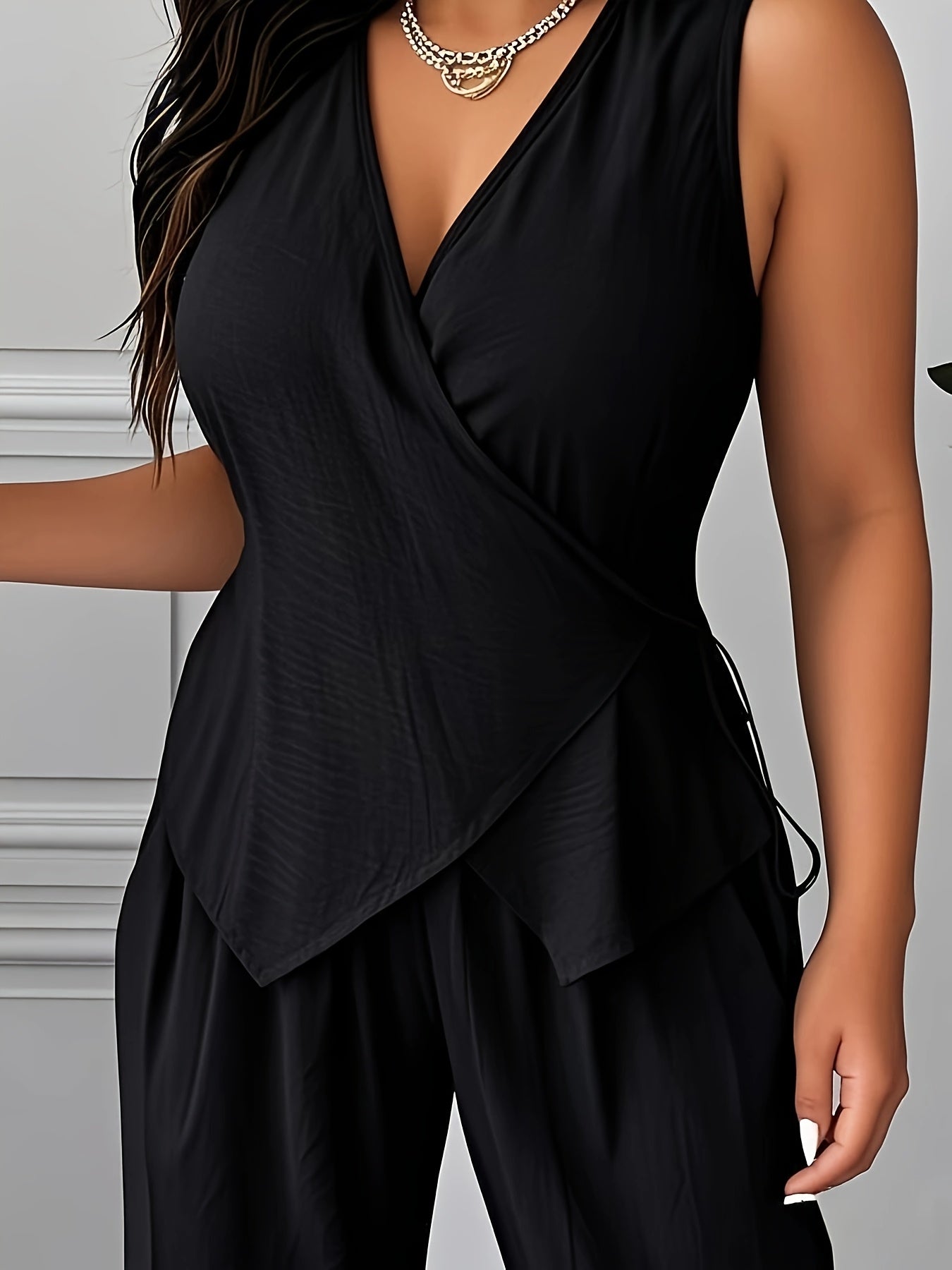 Plus Size Women's Solid Color Casual Top T-Shirt Blue Plus Size