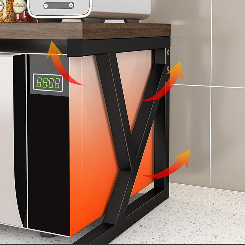 Kuchka uchun karbon po'latdan tayyorlangan mikroto'lqinli pech uchun javon, stol usti tartibi uchun.