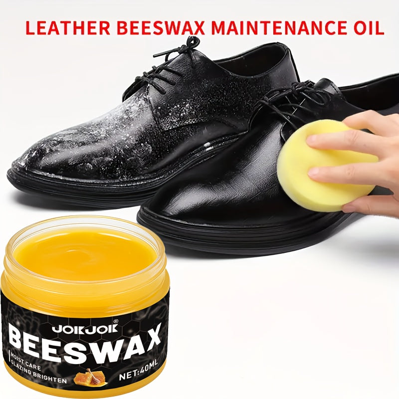 Universal Shoe Polish Care Set With Beeswax Oil For Faux Leather