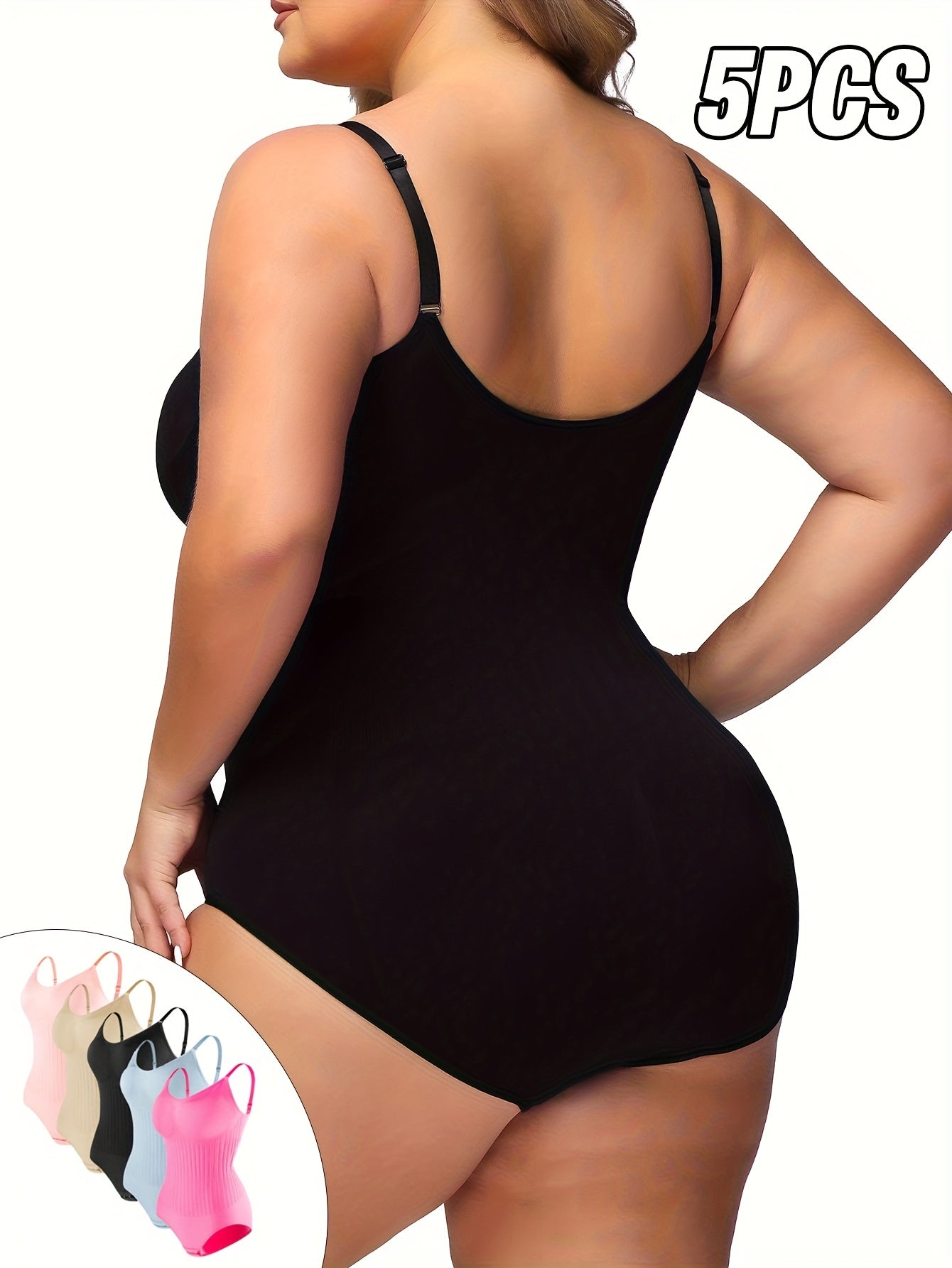 Women's Seamless Tummy-Tuck and Butt-Lifting Shapewear 5 Pack in 5 Colors