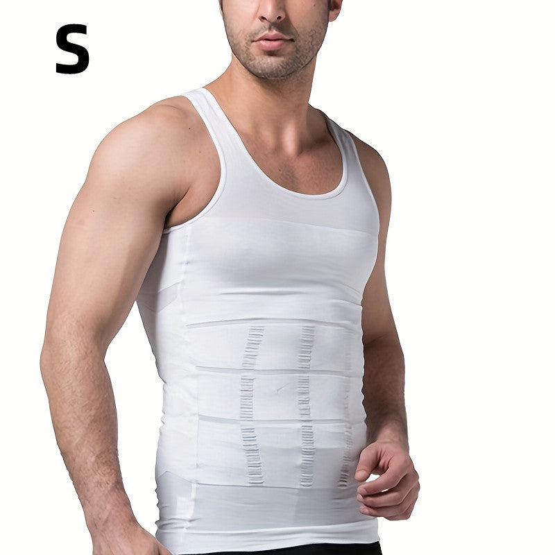 Ropa moldeadora y ajustada para hombres, chaleco y camisa, reducción de abdomen, talla superior