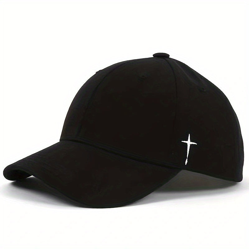 Men's Adjustable Cross Baseball Cap for Spring Summer Fall Gifts