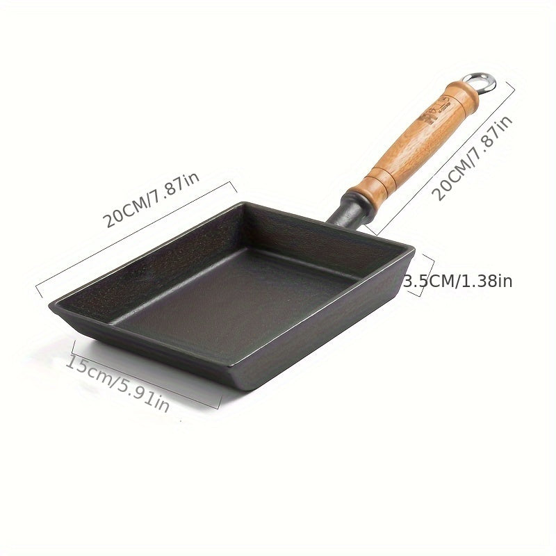 Cast Iron Frying Pan Non-Stick Japanese Style 1 Piece for Eggs Breakfast