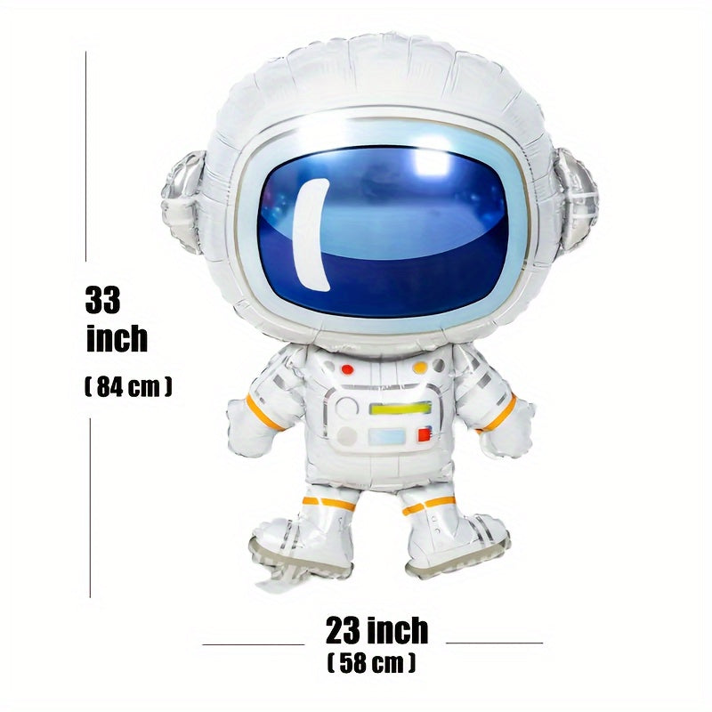 Large Space Balloons with Astronaut Rocket UFO Designs for Birthday Party Decorations