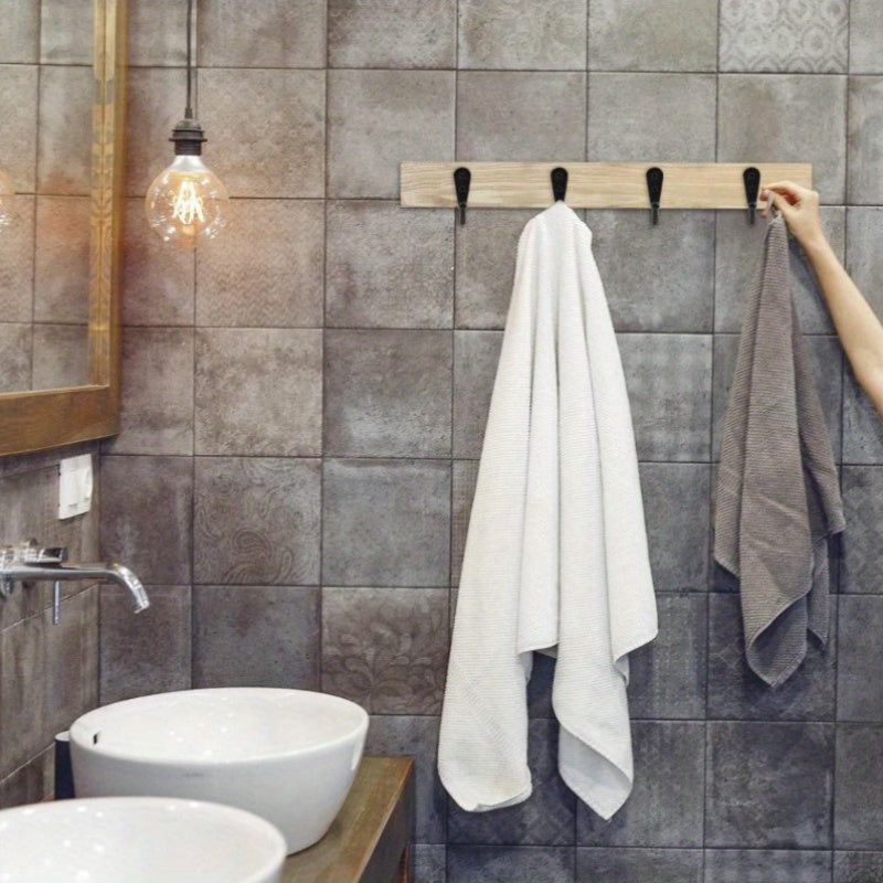 Heavy-Duty Rust-Resistant Wall Hooks Set for Kitchen and Bathroom Storage 10 Pieces