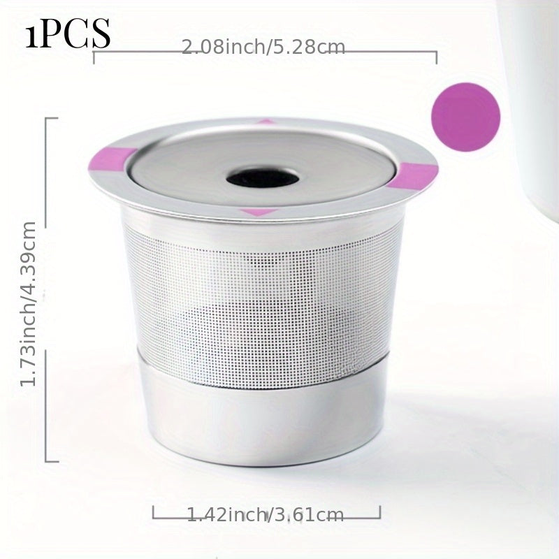 Keurig uchun Gasket bilan 1/2 Paket Qayta ishlatiladigan Stainless Steel Qahva Filtri