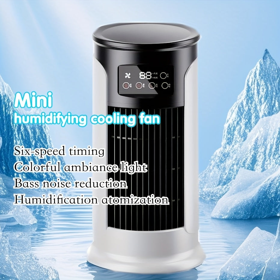 Portable Air Conditioner Humidifier Fan USB Charging