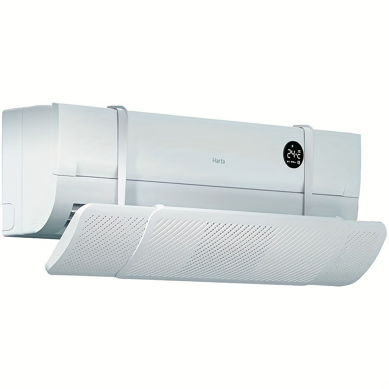 Adjustable White Air Conditioner Deflector for Home Use