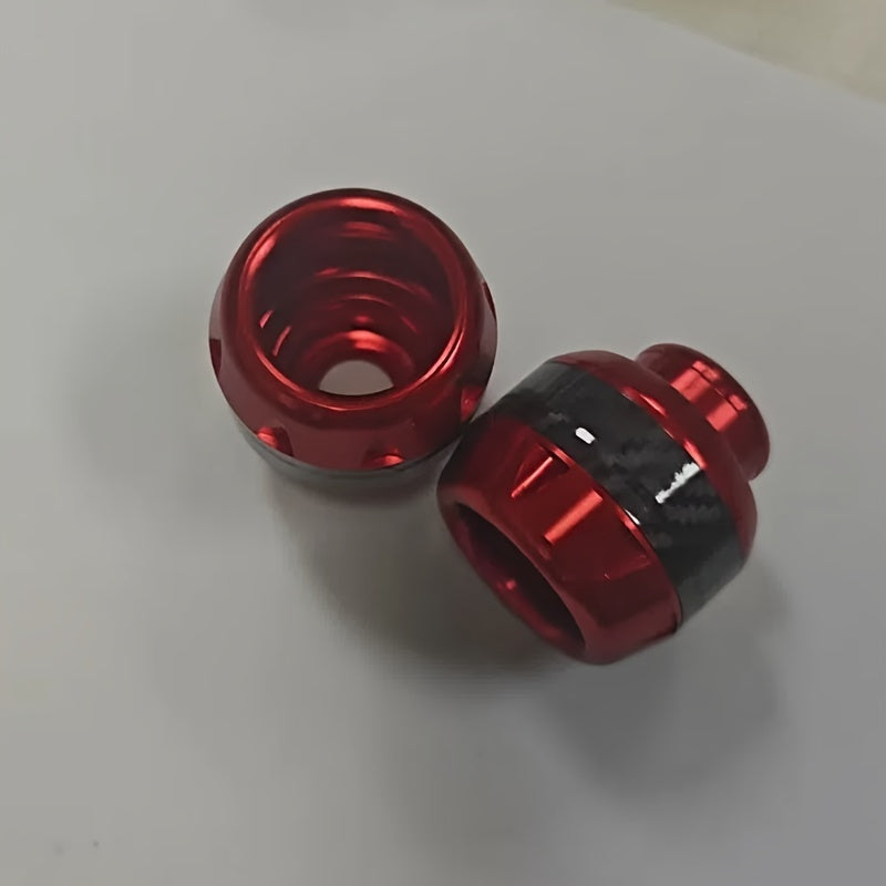 Universal Carbon Fiber Motorcycle Front Fork Stem Caps for Motorbike Scooter
