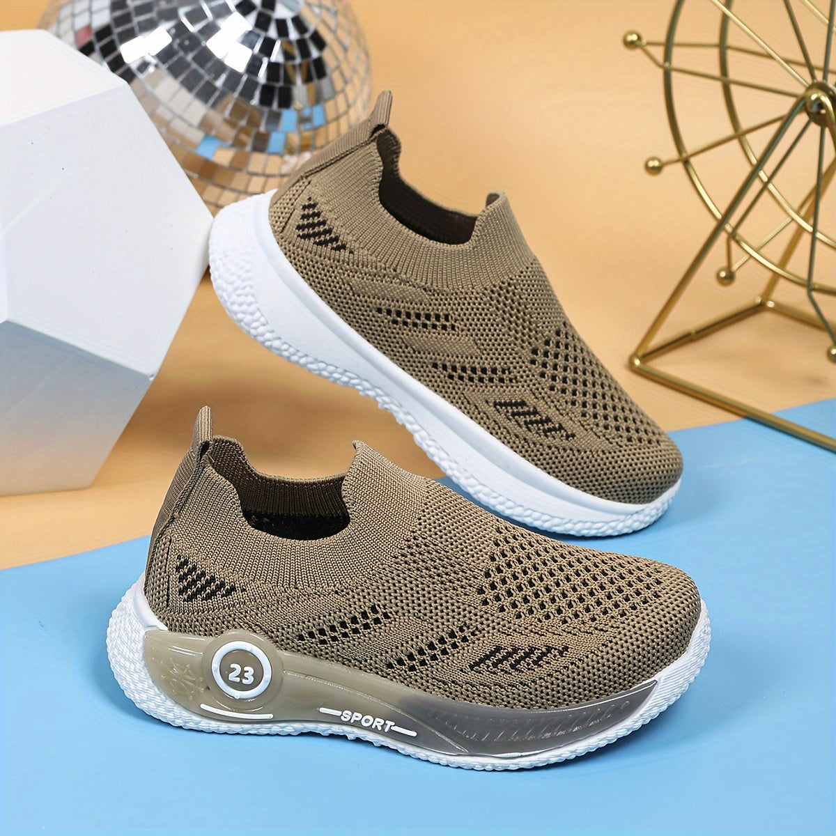 Kids' Mesh Slip-On Sports Shoes for Boys and Girls Casual Daily Wear