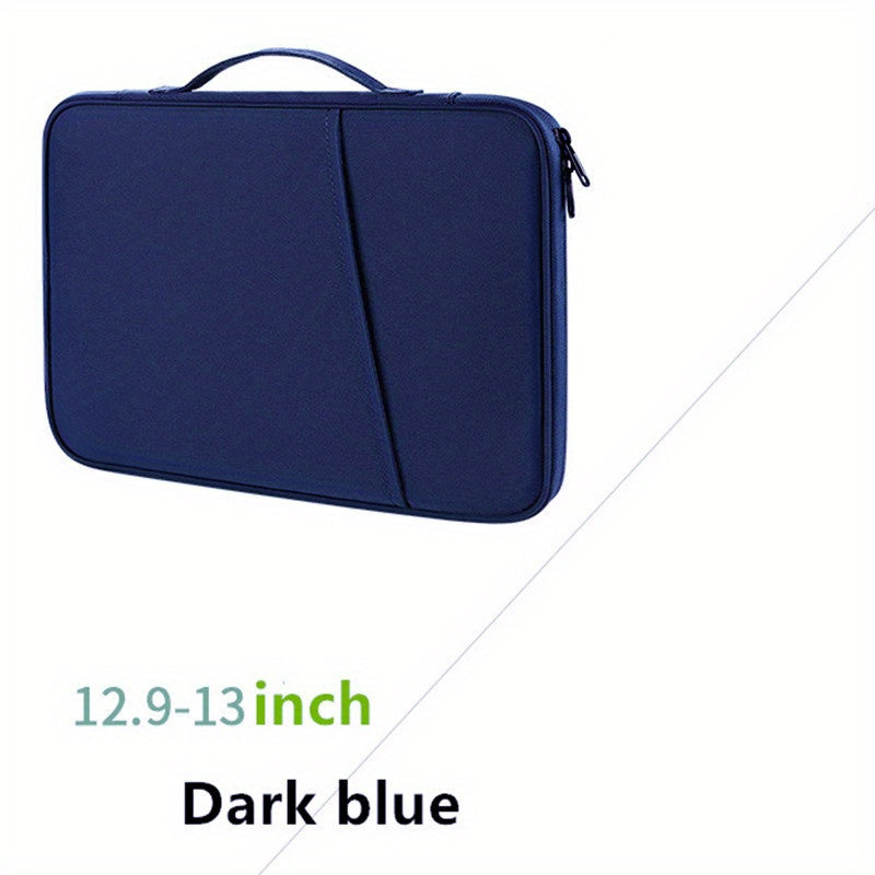 Nylon Laptop and Tablet Sleeve with Pockets for Office Supplies Up to 27.94 cm