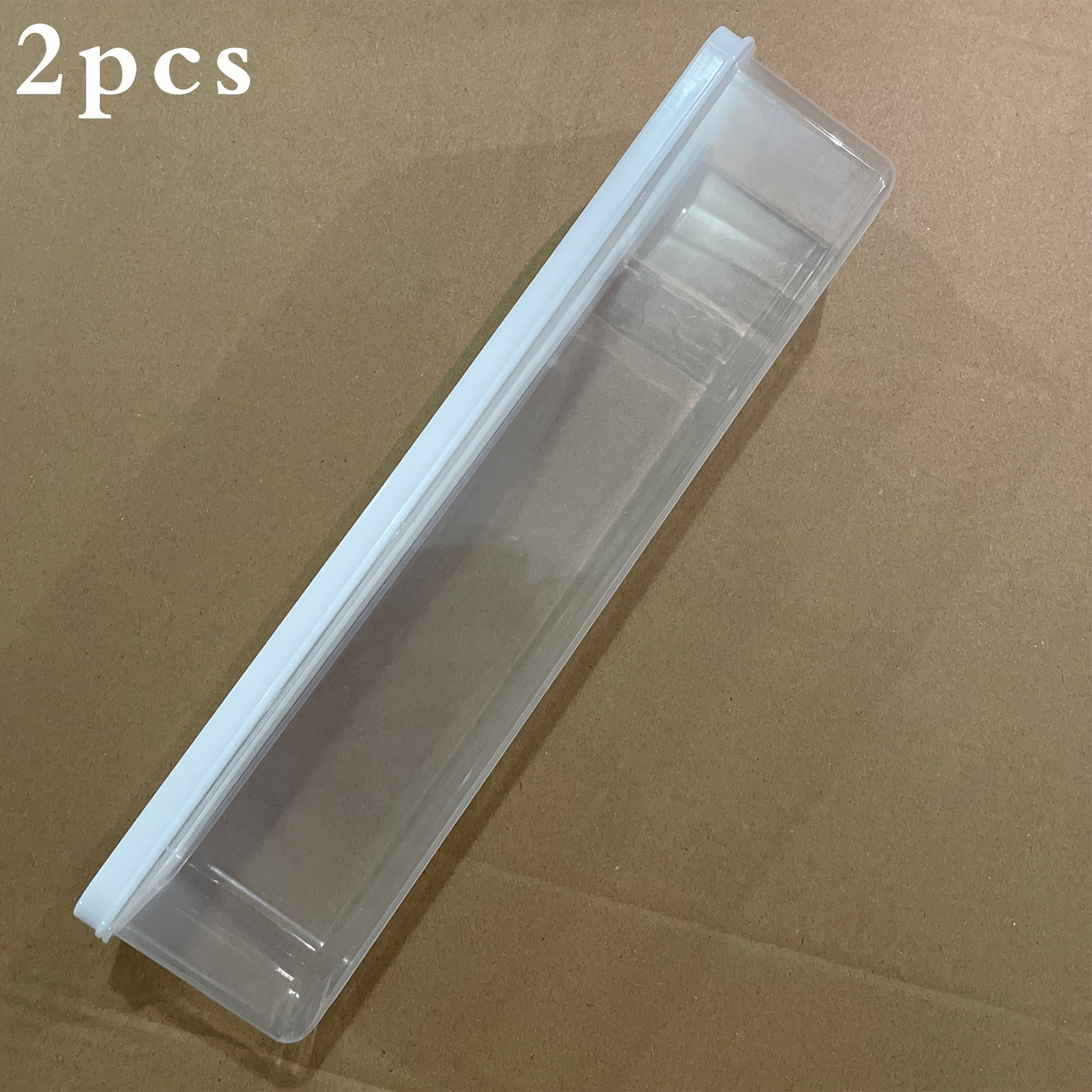 2-Pack Plastic Refrigerator Organizer Bins Sealable Vegetable Storage