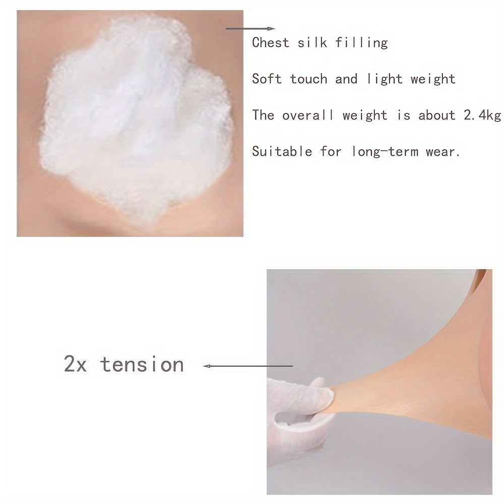 Large Silicone Fake Breasts for Cross-Dressing and Role-Playing, 1 Piece