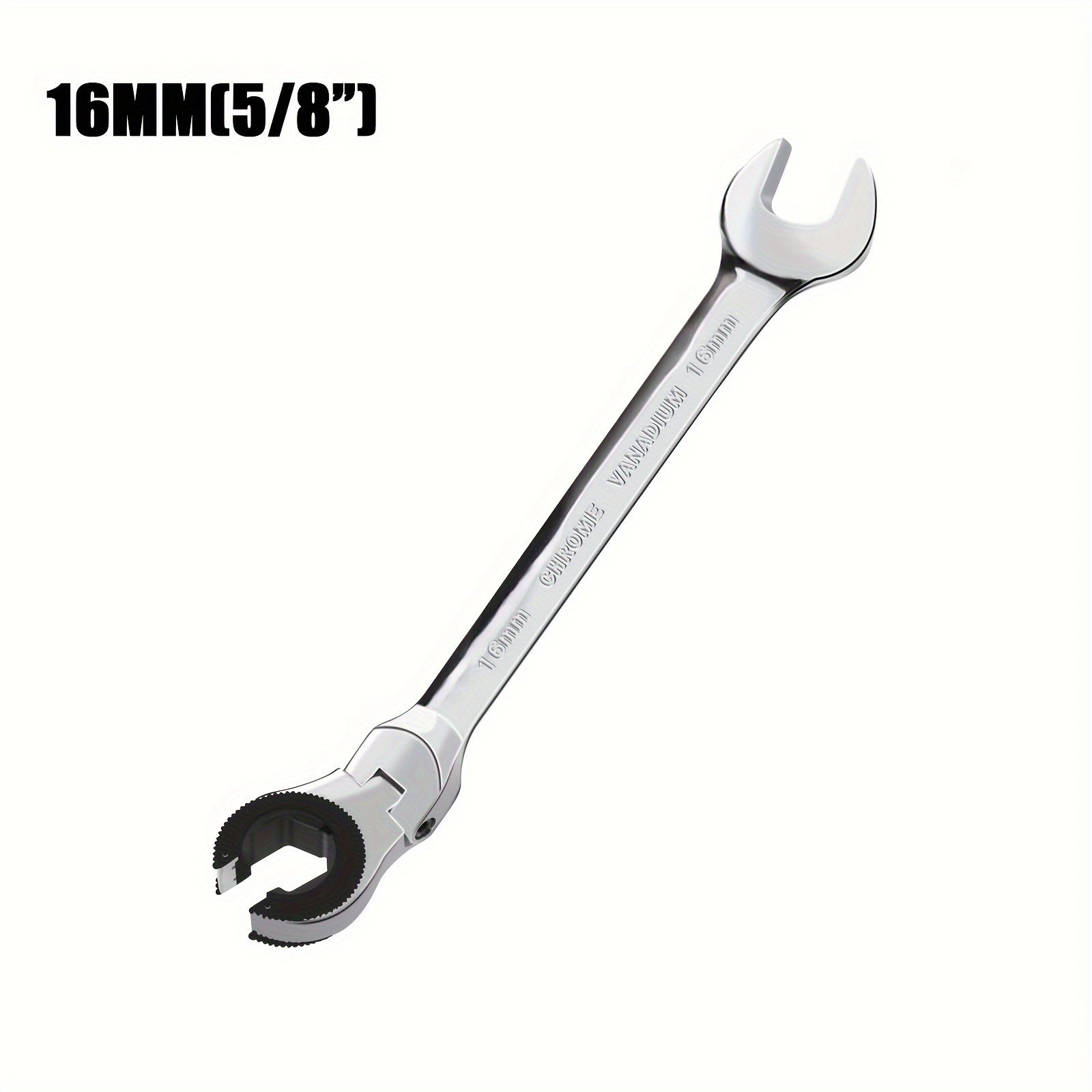 Ratchet kaliti to'plami Avtomobil tormoz, yonilg'i quvuri uchun ochiq-oydin, moslashuvchan bosh, 72 tish