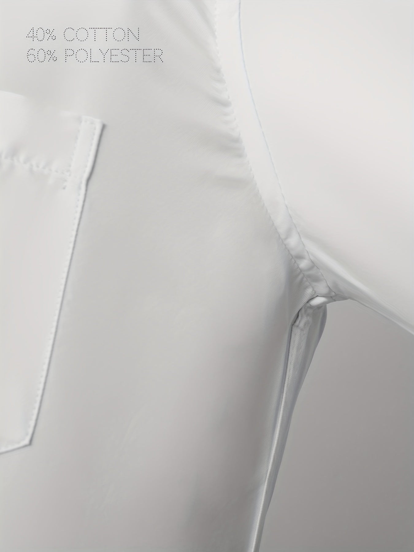 CAPUTO Erkaklar uchun Katta O'lchamdagi Rasmiy Ko'ylak - Bir Rangli, Uzoq Yengli, Qiyshaymasdan Biznes Tugmachali Ko'ylak, Yengil Yaka bilan