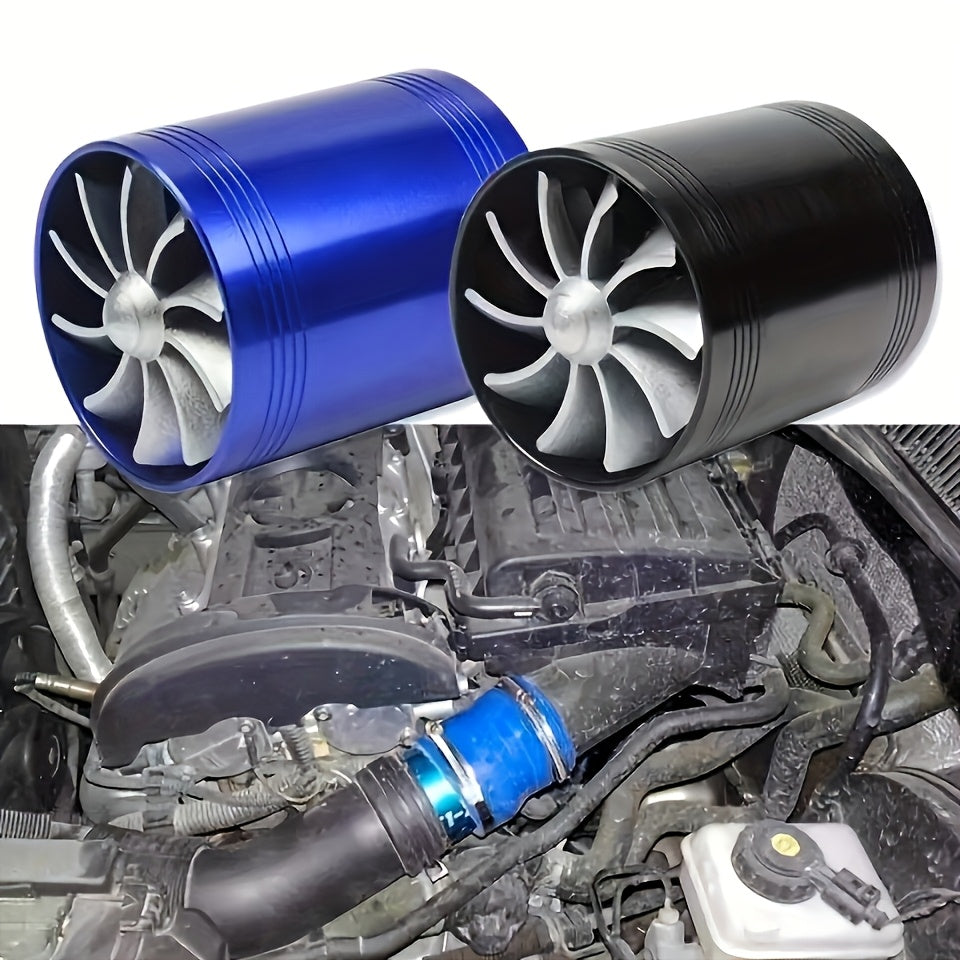 Universal Car Turbocharger Supercharger Kit with High-Speed Air Ducts in 5 Colors