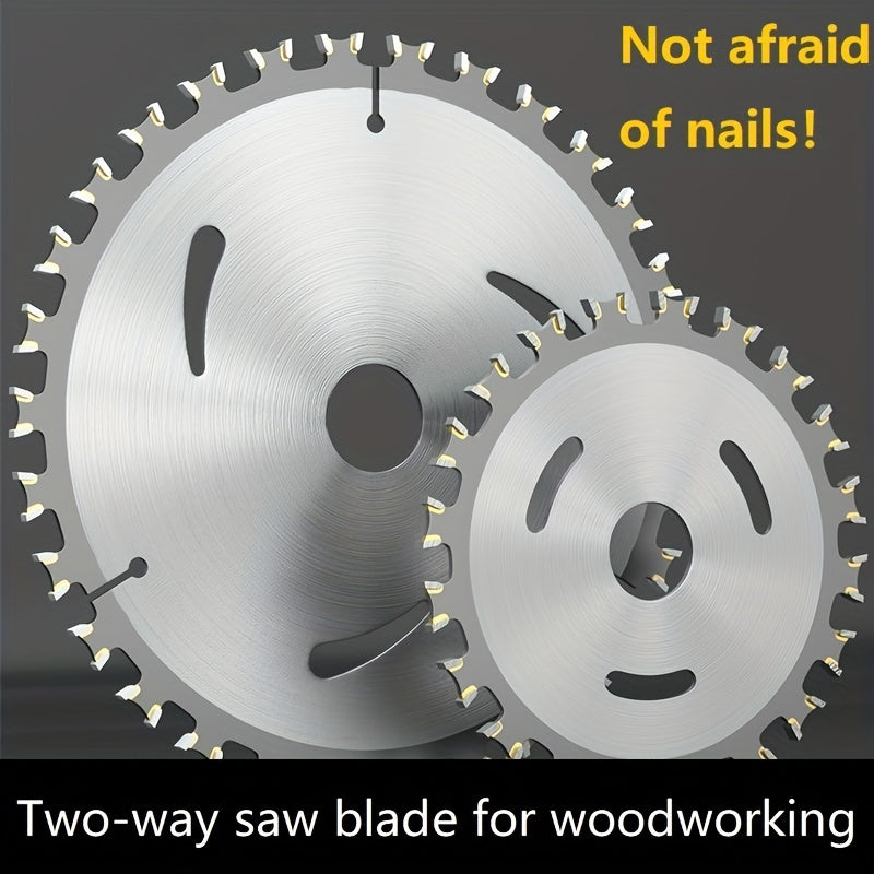 Dual-Direction Carbide Woodworking Saw Blade High Manganese Steel Sharp Teeth Circular Saw