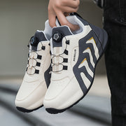 Men's Slip-On Sneakers Black Breathable Lightweight Casual All-Season Large Sizes