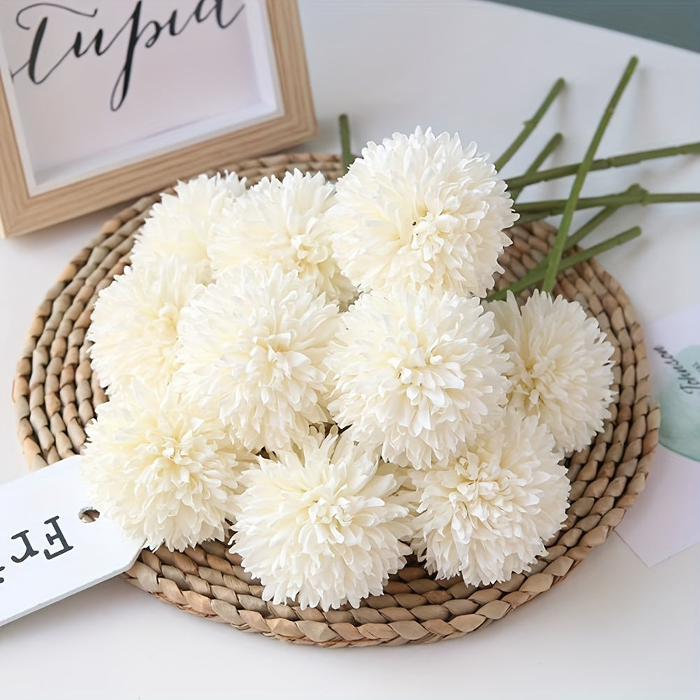 Artificial Chrysanthemum Flower Ball Bouquet for Home Office Party Wedding Artificial Flowers