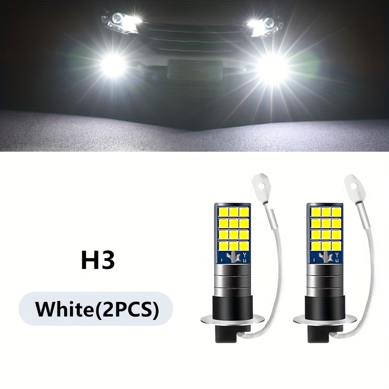 Car LED Fog Light Bulb 6000K White Ice Blue Yellow White 2 Pack