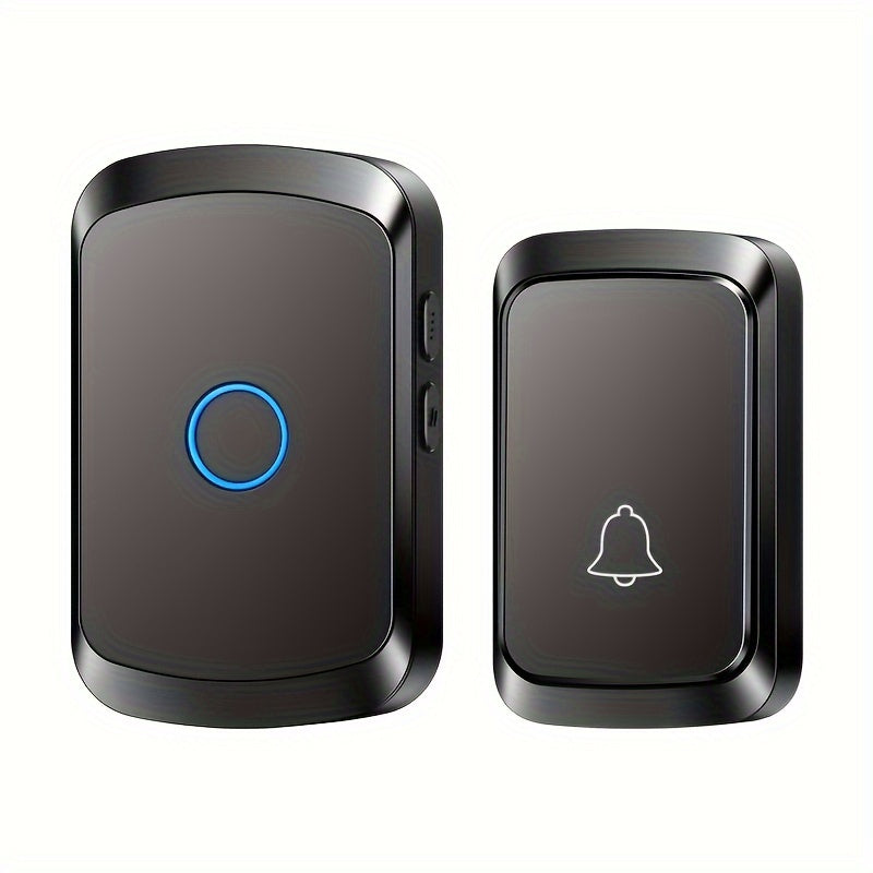 Wireless Doorbell with 304.8m Range 60 Chimes 5 Volume Levels LED Indicator